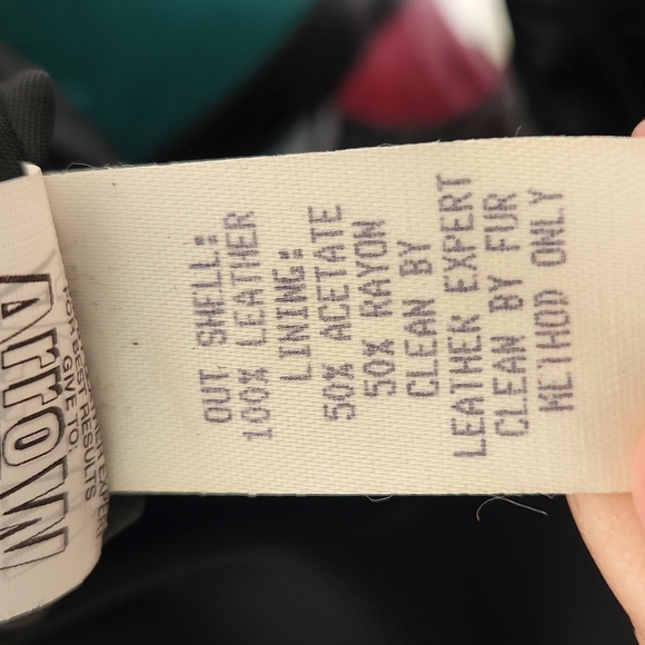 Multi-color leather jacket, size medium - Picture 8 of 8